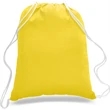 Sporty Canvas Drawstring Backpack w/ Custom Logo (14" X 18") | https://www.bestnamebadges.com