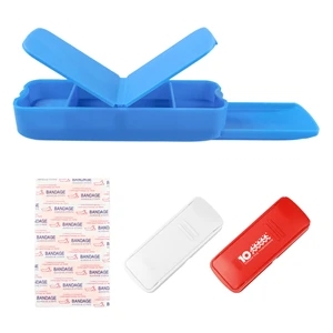 Plastic Band Aid Pill Box