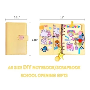 A6 Cute DIY Scrapbook 90Pages Journal | https://www.bestnamebadges.com