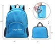 Waterproof fabric folding backpack with customized logo | https://www.bestnamebadges.com