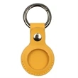 Leather Tag Holder w/ Snap Button & Keyring Custom Logo | https://www.bestnamebadges.com