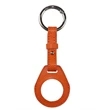 Leather Air-Tag w/ Belt Closure & Keyring Custom Luggage Tag | https://www.bestnamebadges.com