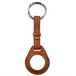 Leather Air-Tag w/ Belt Closure & Keyring Custom Luggage Tag | https://www.bestnamebadges.com