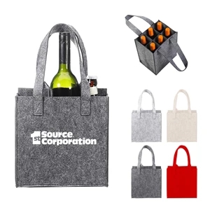 6 Cells Felt Wine Bag