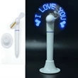 Ballpoint Pen With LED Message Fan | https://www.bestnamebadges.com
