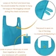 Reusable Grocery Tote Bags With Pouch | https://www.bestnamebadges.com