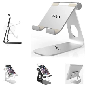 Desktop Rotating Metal Tablet Mobile Phone Holder Stand | https://www.bestnamebadges.com