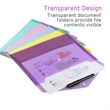 Clear Document Folders with Snap Closure | https://www.bestnamebadges.com