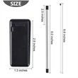 Collapsible Stainless Steel Drinking Straws Portable Set | https://www.bestnamebadges.com