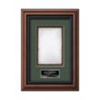 Deco -  Walnut | https://www.bestnamebadges.com