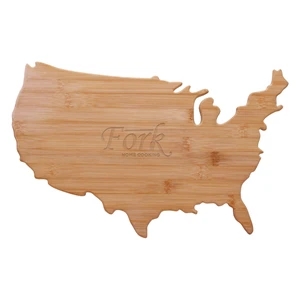 USA-Shape-Bamboo-Cutting-Board