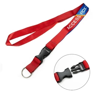 Polyester Full Color Lanyard with Buckle Release | https://www.bestnamebadges.com