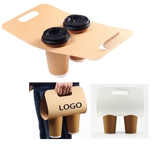 Kraft Paper Coffee Cup Handle Holder