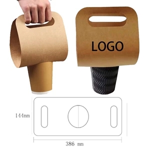 Single Cup-Disposable Coffee Kraft Paper Cup Holder