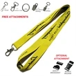 Woven Lanyard w/ Custom Imprint Embroidered | https://www.bestnamebadges.com