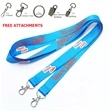 Double Open-Ended Lanyard w/ Full Color Sublimation | https://www.bestnamebadges.com