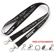 1" Custom Open Ended Polyester Lanyard w/ Badge Holder | https://www.bestnamebadges.com