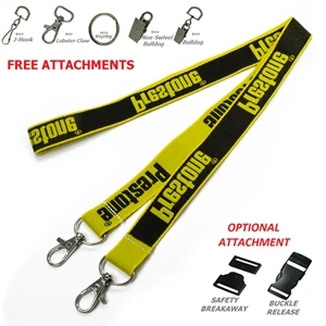 Open Ended Woven Lanyard w/ Custom Imprint | https://www.bestnamebadges.com