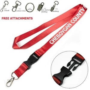 Detachable Nylon Lanyards w/ Imprint Quick Release | https://www.bestnamebadges.com