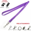 Tube Lanyard w/ Custom Logo &  Attachment Event | https://www.bestnamebadges.com
