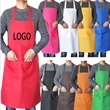 Custom Logo Polyester Length 2 Pouch Pocket Apron 27" x 34" | https://www.bestnamebadges.com