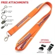 3/4" Silkscreen Custom Polyester Lanyards | https://www.bestnamebadges.com