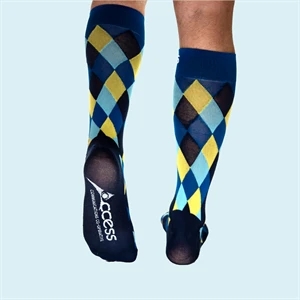 Knee High Cotton Dress Socks- Made In Italy