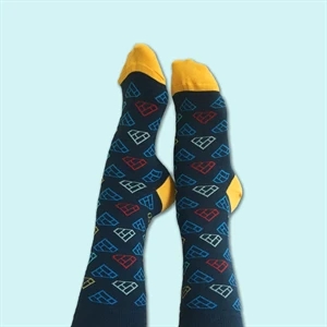 Mercerized Cotton Crew Dress Sock - Made In Italy