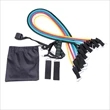 Resistance Bands Set (11pcs) Handles-Stackable Up to 150 lbs | https://www.bestnamebadges.com