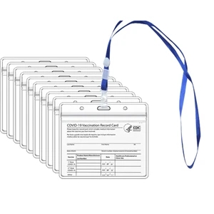 Vaccination Card Protector With Lanyard