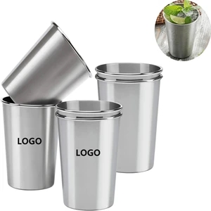 16 Ounce Stainless Steel Pint Cups | https://www.bestnamebadges.com