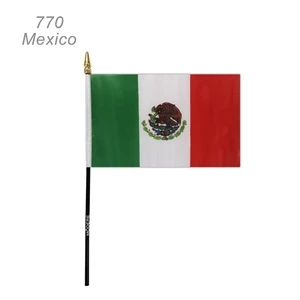 Popular 4" x 6" Mexico Mexican Flag