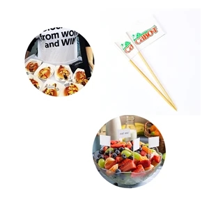 Toothpick Flag with a 6