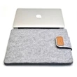 Felt Laptop Sleeve w/ Flip Top Closure Custom Tech Bags | https://www.bestnamebadges.com