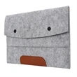 Clamshell Felt Laptop Sleeve w/ Two Compartments | https://www.bestnamebadges.com