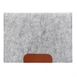 Clamshell Felt Laptop Sleeve w/ Two Compartments | https://www.bestnamebadges.com