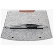 Clamshell Felt Laptop Sleeve w/ Two Compartments | https://www.bestnamebadges.com