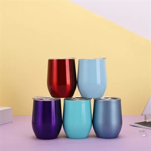 Stainless Steel Wine Tumbler - 12 oz.