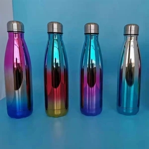Stainless steel double wall travel water bottle 500ml