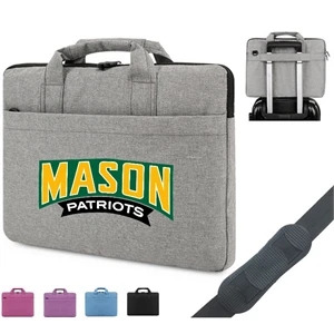 Polyester Laptop Sleeve w/ Carry Handle & Shoulder Strap | https://www.bestnamebadges.com