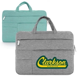 Mulifunctional Pearl Polyester Laptop Sleeve w/ Carry Handle | https://www.bestnamebadges.com