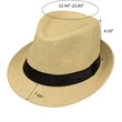 Paper Grass Cowboy Straw Hat | https://www.bestnamebadges.com