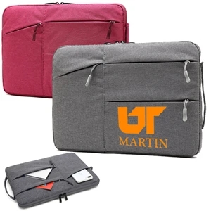 Polyester Laptop Sleeve w/ Four Compartments & Side Handle | https://www.bestnamebadges.com