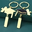 bachelor's cap key chain | https://www.bestnamebadges.com