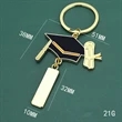 bachelor's cap key chain | https://www.bestnamebadges.com
