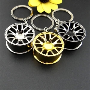 car wheel keychain