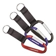 Carabiner Key Ring w/ Black Strap | https://www.bestnamebadges.com