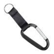 Carabiner Key Ring w/ Black Strap | https://www.bestnamebadges.com