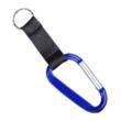 Carabiner Key Ring w/ Black Strap | https://www.bestnamebadges.com
