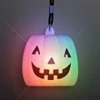 Color Change Deco Pumpkin Light Necklace | https://www.bestnamebadges.com